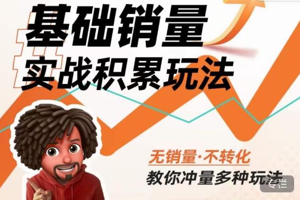 内功丨淘系基础销量实战积累玩法,无销量·不转化,教你冲量多种玩法-第一资源库