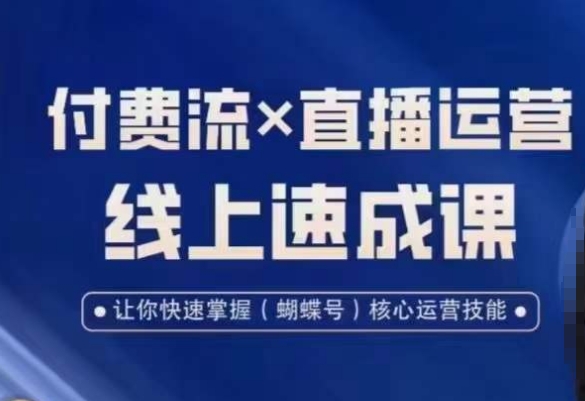视频号付费流实操课程,付费流✖️直播运营速成课,让你快速掌握视频号核心运营技能-第一资源库