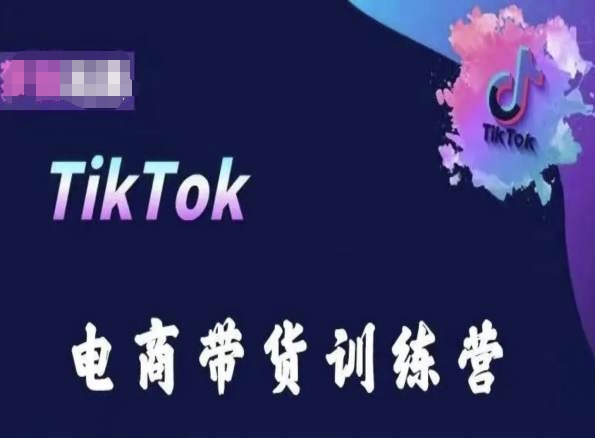 TikTok电商带货训练营,跟随时代潮流,跨境掘金-第一资源库