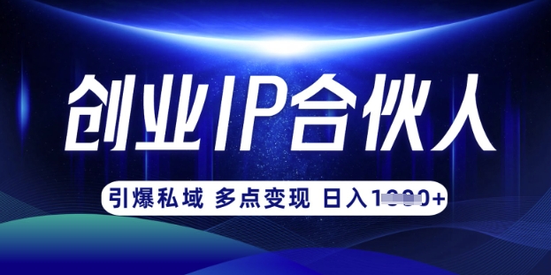 云帆·创业ip合伙人打造3.0,从0到1教你做网创,实现月入过W-第一资源库