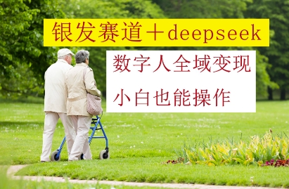 银发赛道+deepseek数字人全域变现，小白也能操作-第一资源库