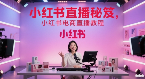 小红书直播秘笈，小红书电商直播教程-第一资源库