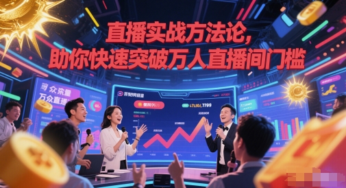 直播实战方法论，助你快速突破万人直播间门槛-第一资源库
