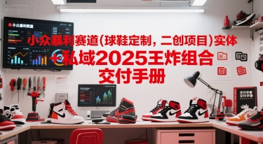 小众暴利赛道(球鞋定制，二创项目)实体+私域2025王炸组合  交付手册-第一资源库