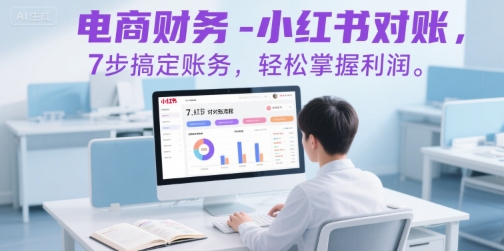 电商财务-小红书对账,7步搞定账务,轻松掌握利润-第一资源库