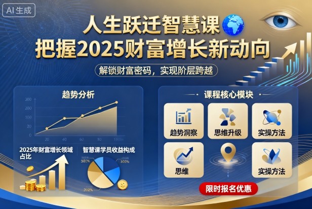 人生跃迁智慧课,把据2025财富增长新动向-第一资源库