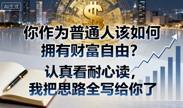 付费文章:你作为普通人该如何拥有财富自由?认真看耐心读,我把思路全写给你了-第一资源库