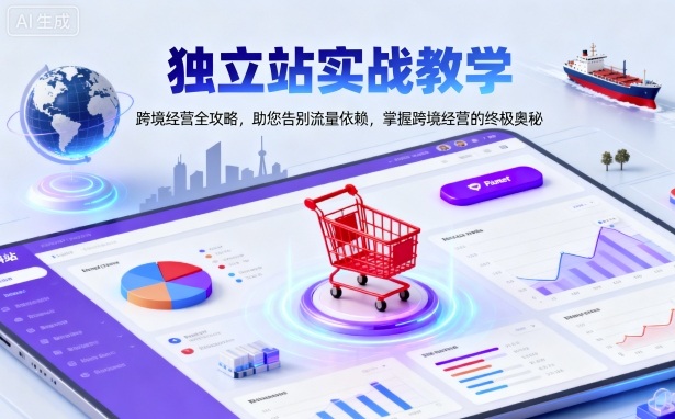 独立站实战教学，跨境经营全攻略，助您告别流量依赖，掌握跨境经营的终极奥-第一资源库