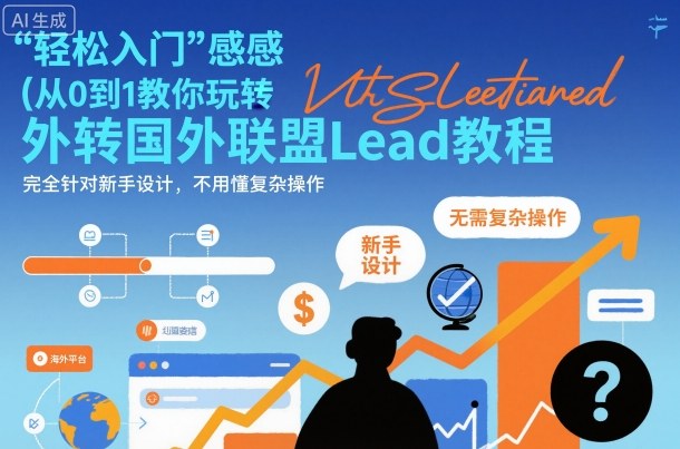 国外联盟賺美刀项目,从0到1教你玩转国外联盟Lead教程,纯新手可操作性100%-第一资源库