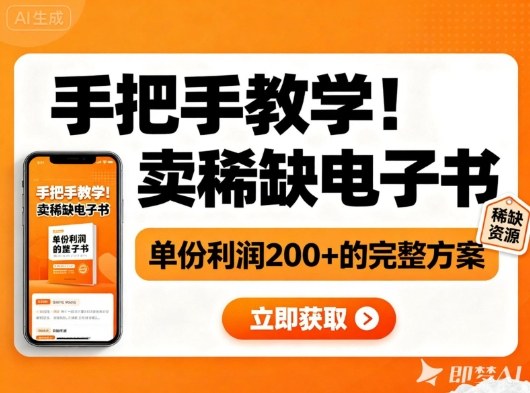 手把手教学!在小红书卖稀缺电子书,单份利润2张+的完整方案-第一资源库