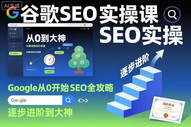 谷歌SEO实操课,Google从0开始SEO全攻略,逐步进阶到大神-第一资源库