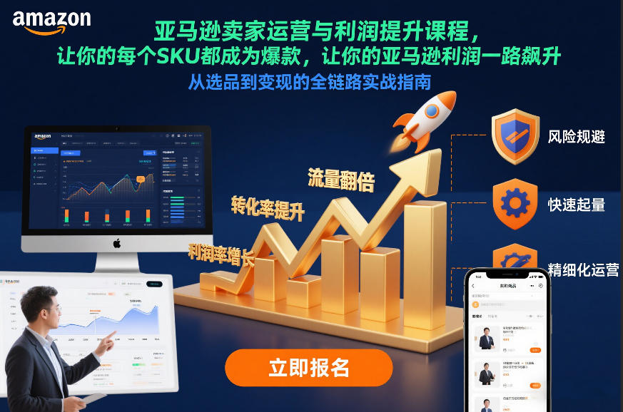 亚马逊卖家运营与利润提升课程,让你的每个SKU都成为爆款,让你的亚马逊利润一路飙升(更新12月)-第一资源库