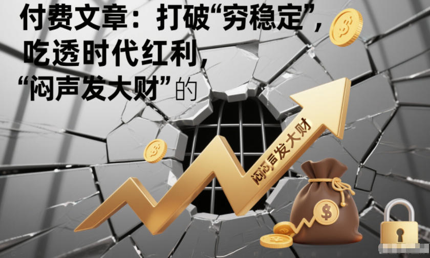 付费文章:打破“穷稳定”,吃透时代红利,“闷声发大财”的终极真谛-第一资源库