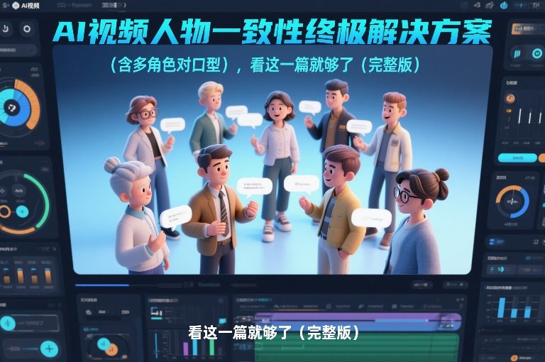 AI视频人物一致性终极解决方案(含多角色对口型),看这一篇就够了(完整版)-第一资源库