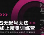 大播·五天起号魔鬼训练营，告别光学不练，逼自己上车，成败与否，5天拿到结果-第一资源库