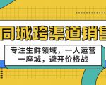 同城跨渠道销售,专注生鲜领域,一人运营一座城,避开价格战-第一资源库