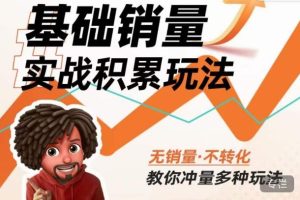内功丨淘系基础销量实战积累玩法,无销量·不转化,教你冲量多种玩法-第一资源库