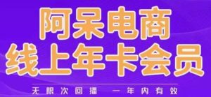 阿呆电商线上年会员,阿呆电商干货分享(更新中)-第一资源库
