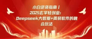小白逆袭指南，2025玄学轻创业：Deepseek大数据+周易算法的融合玩法-第一资源库