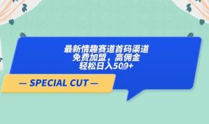 【轻云】最新情趣赛道首码渠道，免费加盟，高佣金，轻松日入5张+-第一资源库