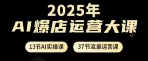 2025年AI爆店运营大课，13节AI实操课+37节流量运营课-第一资源库