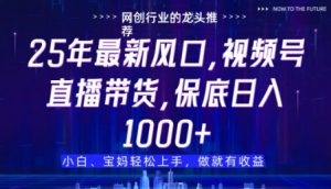 视频号直播带货代运营,只需提供账号,无需剪辑、直播和运营,只管坐收佣金【揭秘】-第一资源库