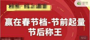 赢在春节档-节前起量，后称王，淘系精品线上系列课-第一资源库