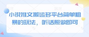 小说推文搬运多平台简单粗暴的玩法，听话照做即可-第一资源库
