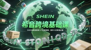 希音跨境基础课，SHEIN希音卖家入门实操指南，新手入坑希音必看-第一资源库