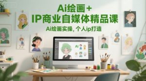 Ai绘画+IP商业自媒体精品课，Ai绘画实操，个人ip打造-第一资源库