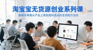 淘宝无货源创业系列课,助新手掌握从产品上架到盈利选品的全流程方法论-第一资源库