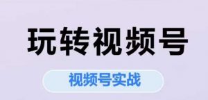 玩转视频号,视频号实战系列课-第一资源库