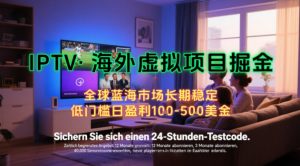 【海外虚拟项目掘金】日入100-200美刀,自己在家就可以闷声发大财,长期可做,工作室可复制扩大【揭秘】-第一资源库