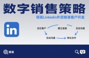 数字销售策略领英LinkedIn外贸精准客户开发-第一资源库