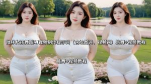 微胖女孩舞蹈AI视频制作提示词（含绘图词、视频词） 跳舞+视频教程-第一资源库