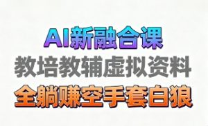育儿教学教培新玩法,AI生成教学视频,市场大,操作简单,变现天花板非常高-第一资源库