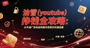 油管(youtube)挣钱全攻略:从开通广告收益到国内收款的实操指南(更新)-第一资源库