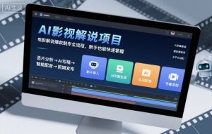 AI影视解说项目，电影解说爆款制作全流程，新手也能快速掌握-第一资源库