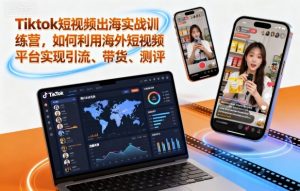 Tiktok短视频出海实战训练营，如何利用海外短视频平台实现引流、带货、测评-第一资源库