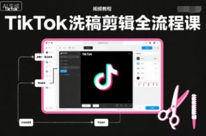 TikTok洗稿剪辑全流程课,PR洗稿剪辑全流程,TK洗稿运营课-第一资源库