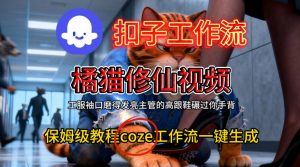Coze扣子工作流一键生成橘猫修仙视频,保姆级搭建教程-第一资源库