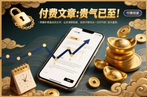 付费文章：贵气已至！用最朴素直白的文字，让你清楚知道，该如何接住这一次时代的泼天富贵-第一资源库