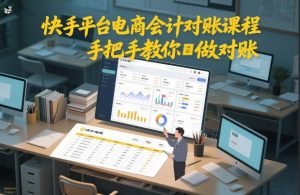 快手平台电商会计对账课程,手把手教你做对账-第一资源库