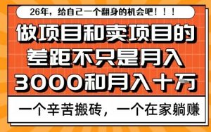 为什么卖项目能轻松月入10个W,而做项目却真正賺不到什么钱?原因竟然是这个!【揭秘】-第一资源库