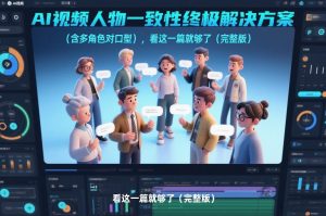 AI视频人物一致性终极解决方案(含多角色对口型),看这一篇就够了(完整版)-第一资源库