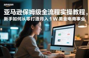 亚马逊保姆级全流程实操教程,新手如何从零打造月入1W美金电商事业-第一资源库